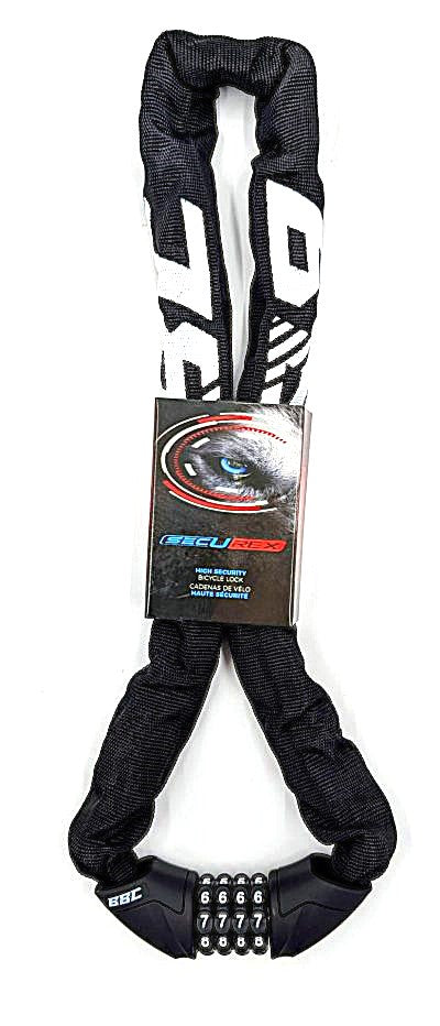 Securex, combination lock “high security” with steel chain 8mm x 40″ long