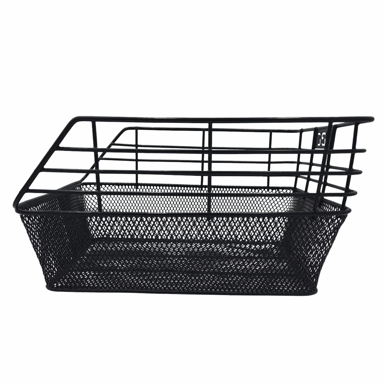 BBC Rear carrier Top Mount Basket - black steel mesh