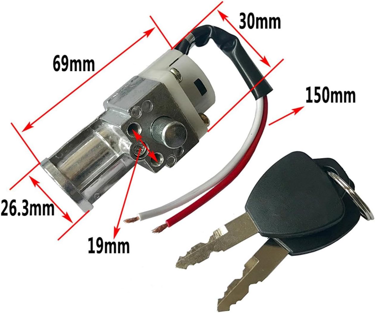 Battery Cylinder Lock, 2 key included for F-SERIES