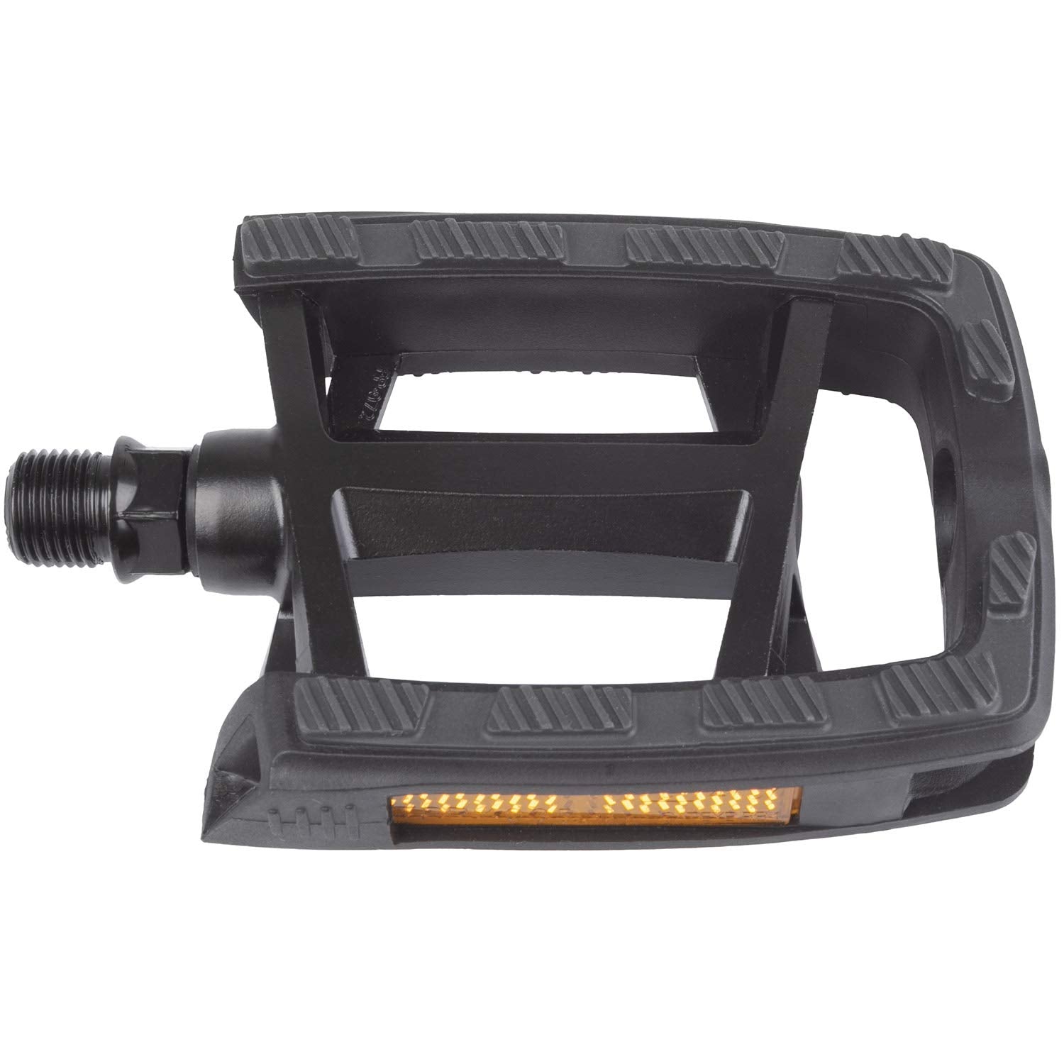 M-Wave, Steady Flat 2 AL Unisex Adult Bike Pedal - Black, 82 x 96.5 mm