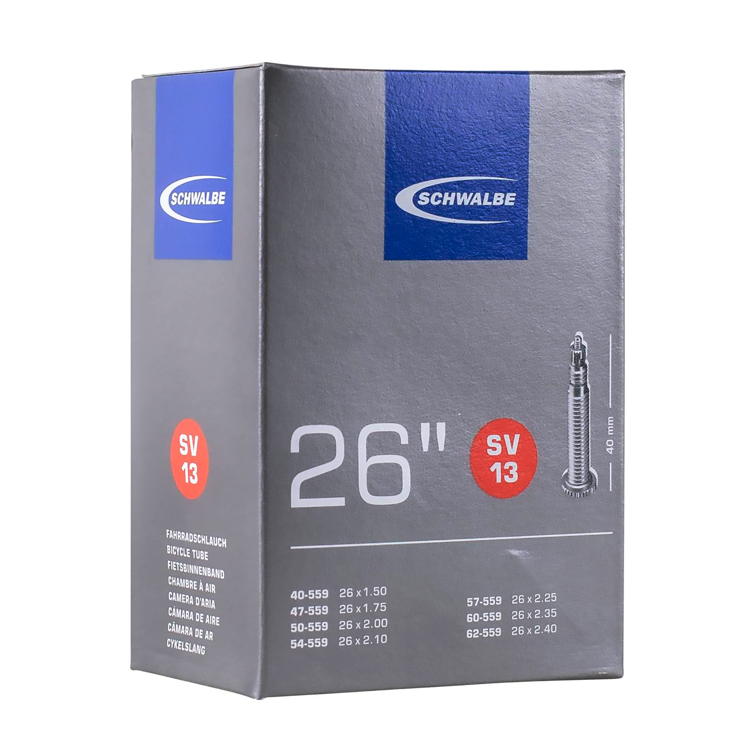 Schwalbe, 26"x 1.5-2.40, Presta 40mm, SV13