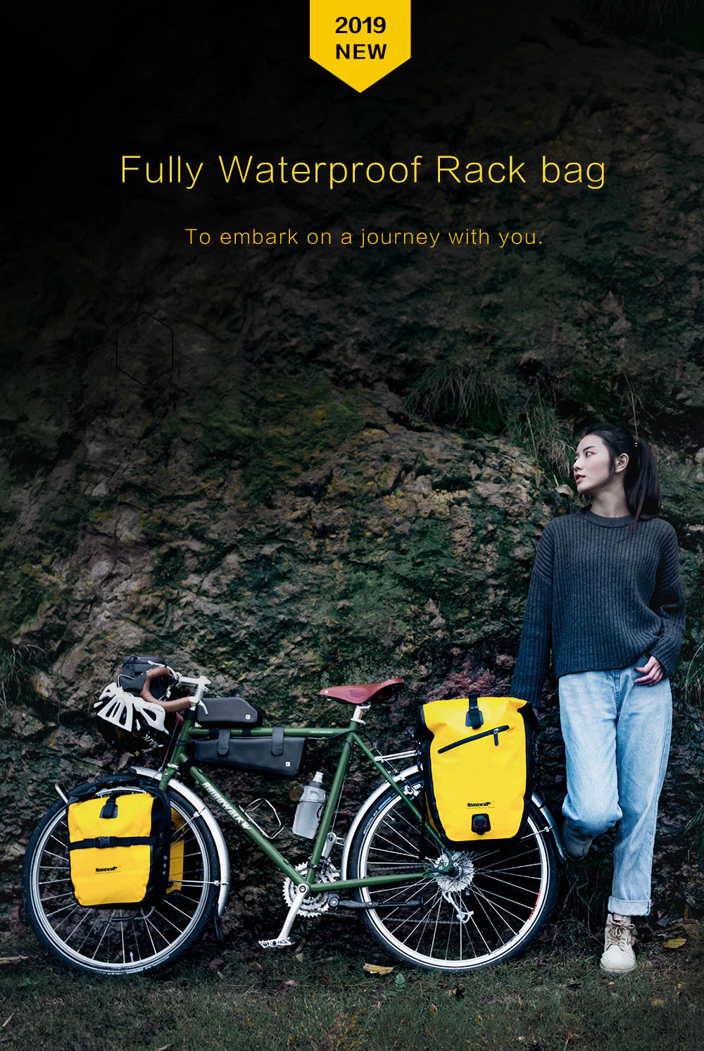 Rhinowalk 20 L Waterproof Pannier Bag -RK19663B