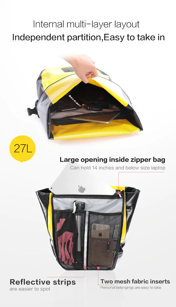 Rhinowalk 27L Pannier Bike Bag Waterproof Bicycle Pannier Bag -RK19662BN