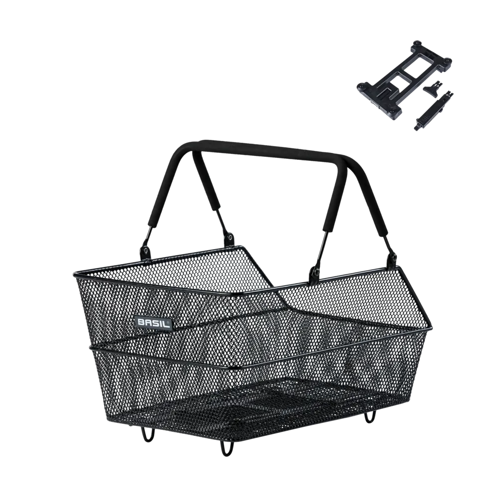 BASIL, Cento MIK, Basket, Rear, Black