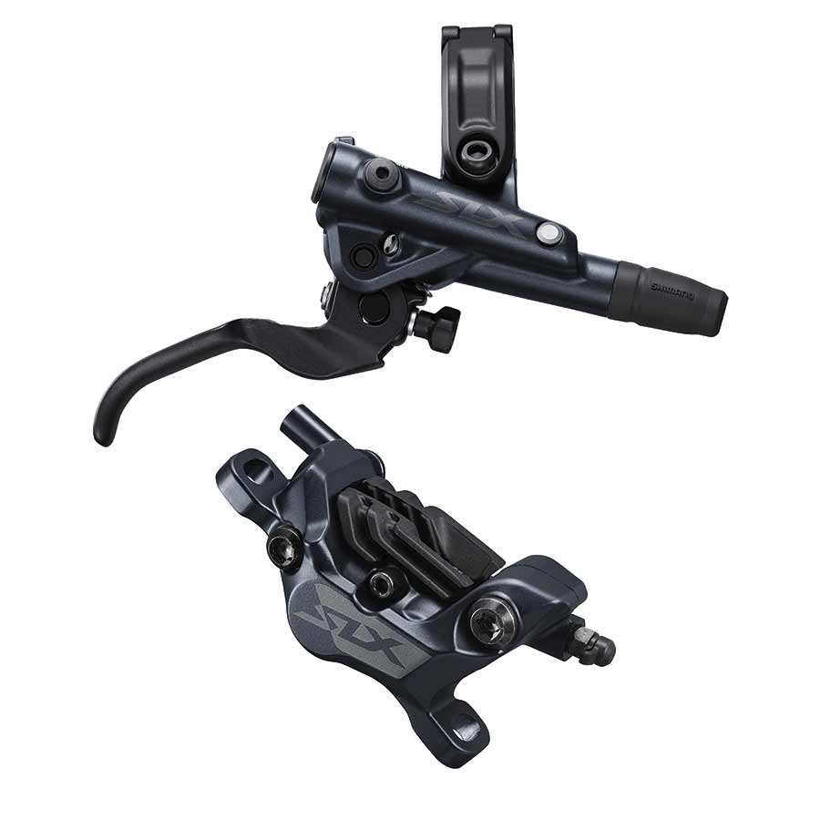 SHIMANO, SLX BL-M7100/BR-M7120, MTB Hydraulic Disc Brake, Rear, Post mount, Disc: Not included, 444g, Black, Set