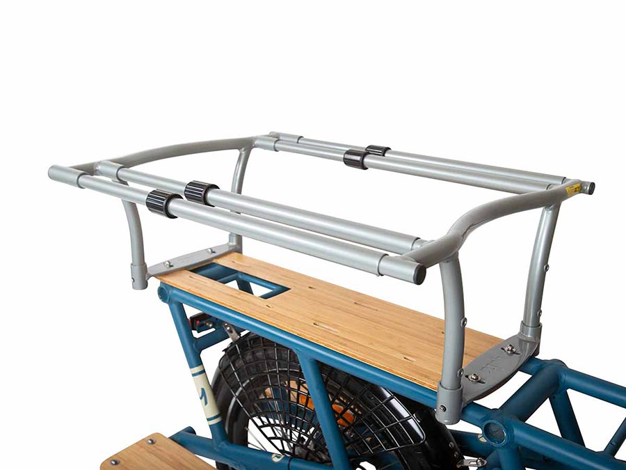Yuba, Adjustable Monkey Bars, 360 support and safety for passengers on the back of all longtail models