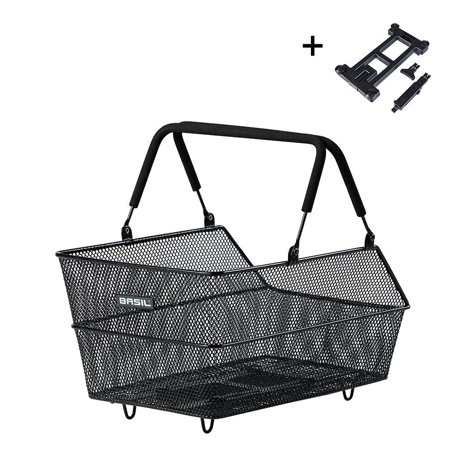 BASIL, Cento MIK, Basket, Rear, Black