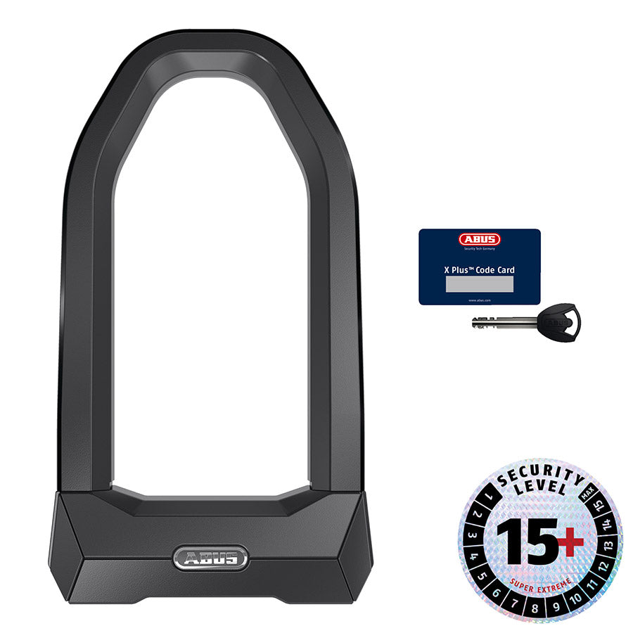 Abus, Granit Super Extreme 2500 XPlus, U-Lock, Key, (tbd)mm, 16.5x23.0cm, 6.5''x9'', USH2500, Black