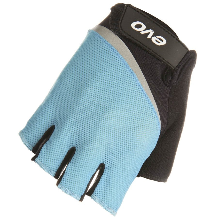 EVO, Palmer Pro Gel, Short Finger Gloves, Blue/Black, S, Pair