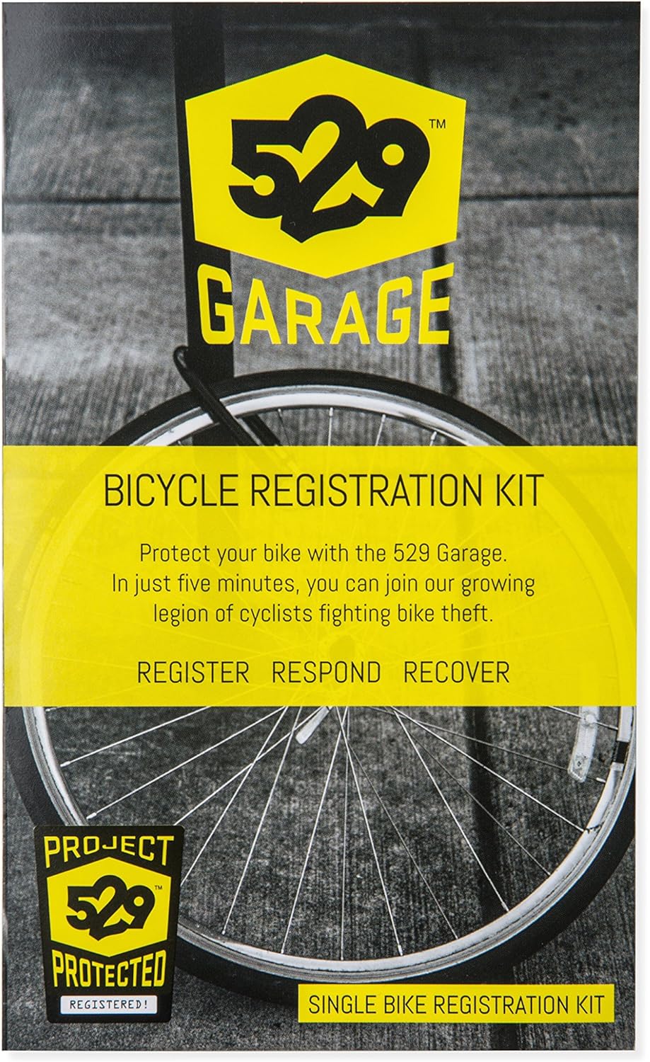 529 Garage Bicycle Registration Kit - One Bike Kit