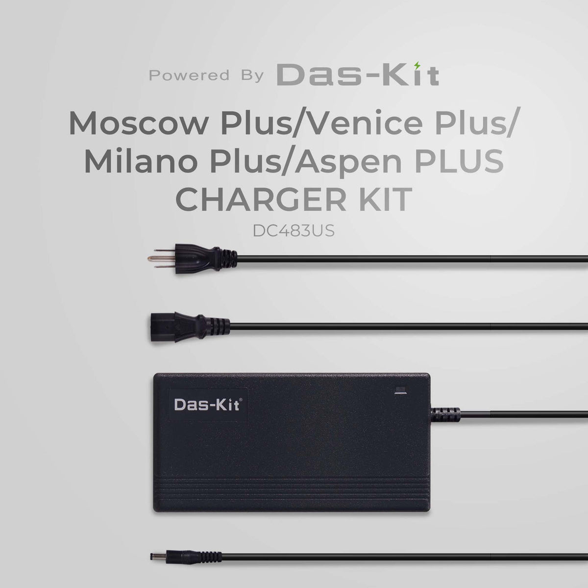 DAS-KIT, CHARGER KIT, 48V 3AH, Standard for ET T1000/T720 and NCM MOSC