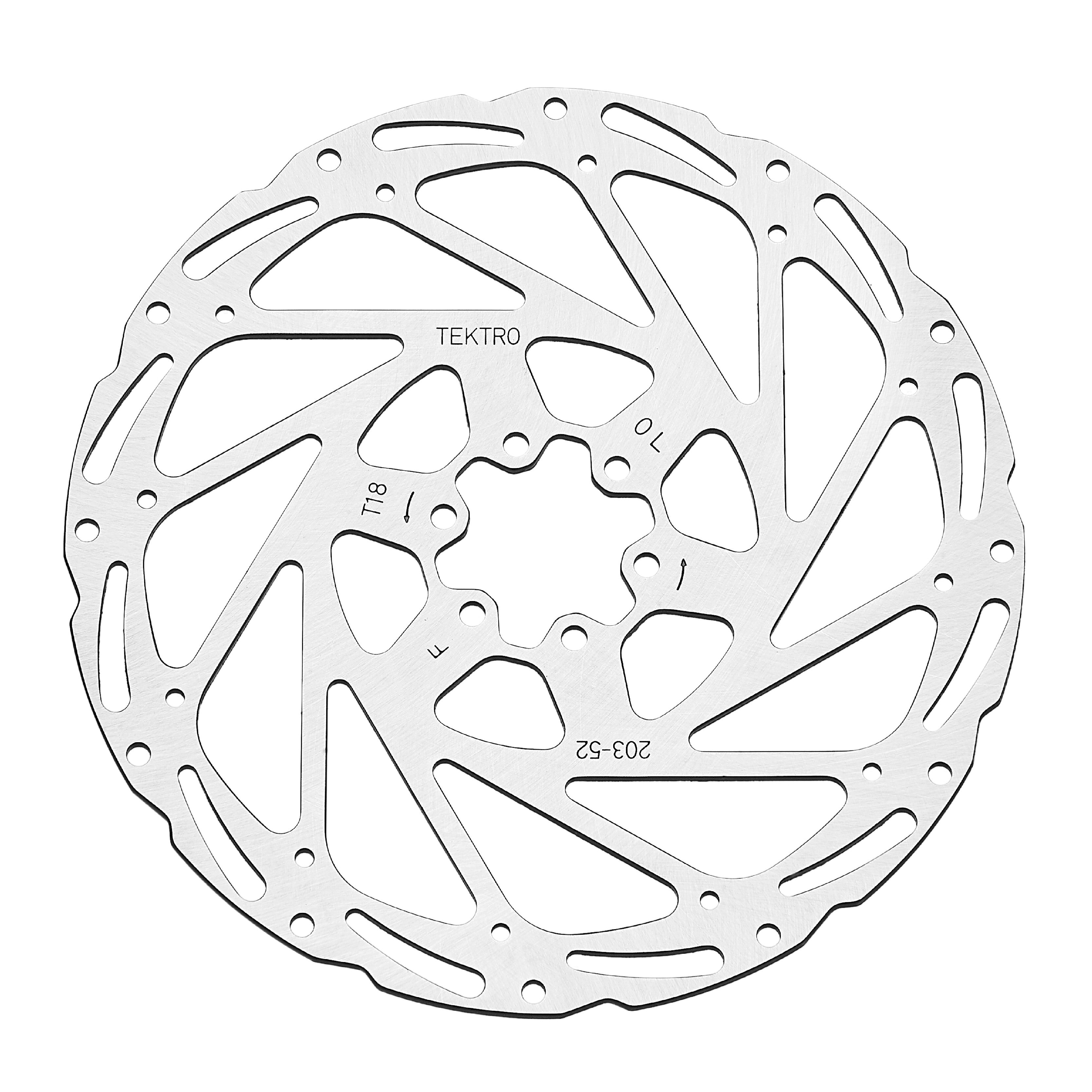 TEKTRO, Disc Brake, TR-52, 6-Bolt Rotor, 1.8MM - 203MM
