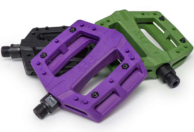 Eclat, Contra, Platform Pedals, Body: Nylon, Spindle: Cr-Mo, 9/16'',