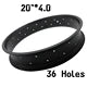 Electric Fat Bike RIM 26inch 36 Holes for Ebike Electric Conversion Kit Aluminum Alloy Material Snow Bicycle Accessories