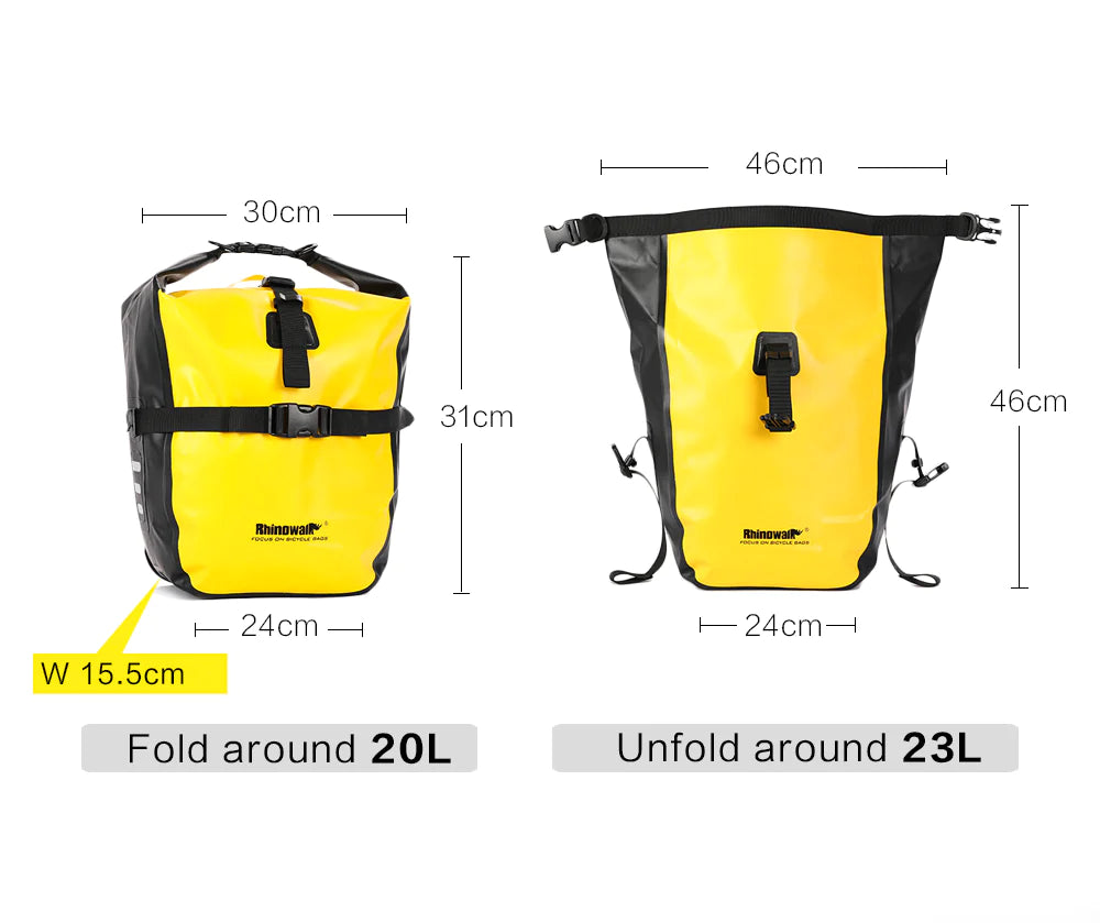 Rhinowalk 20 L Waterproof Pannier Bag -RK19663B