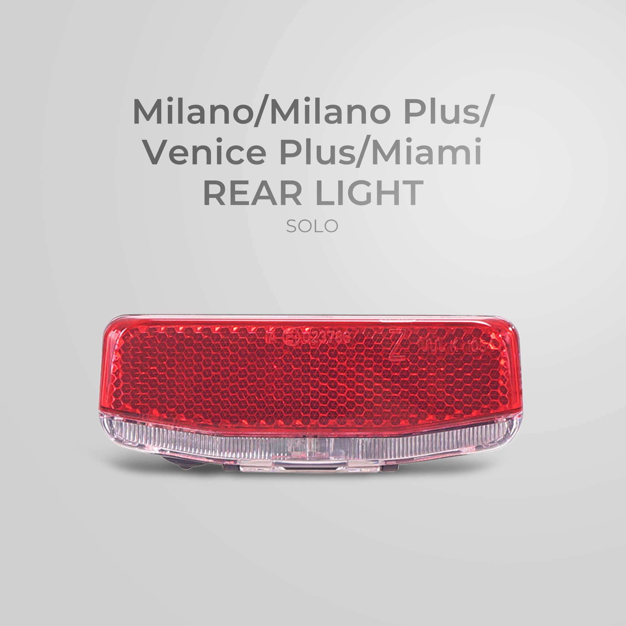 REAR LIGHT SOLO NCM MILANO/MILANO PLUS/VENICE PLUS/MIAMI