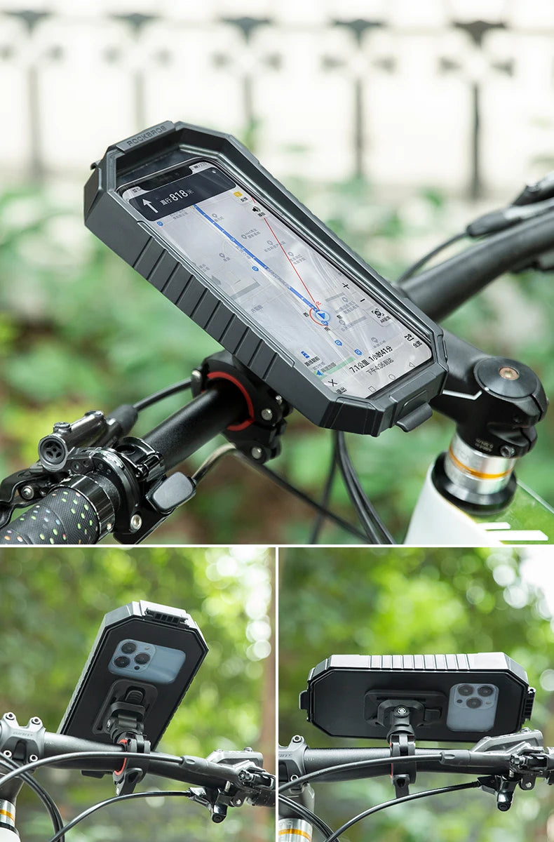 ROCKBROS Bike Phone Bag Waterproof Bicycle 6.7 Inch Phone Bag Touchscreen