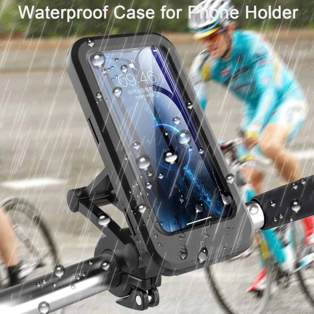 Waterproof Bike Mobile Phone Holder, Support Universal 360° free rotation