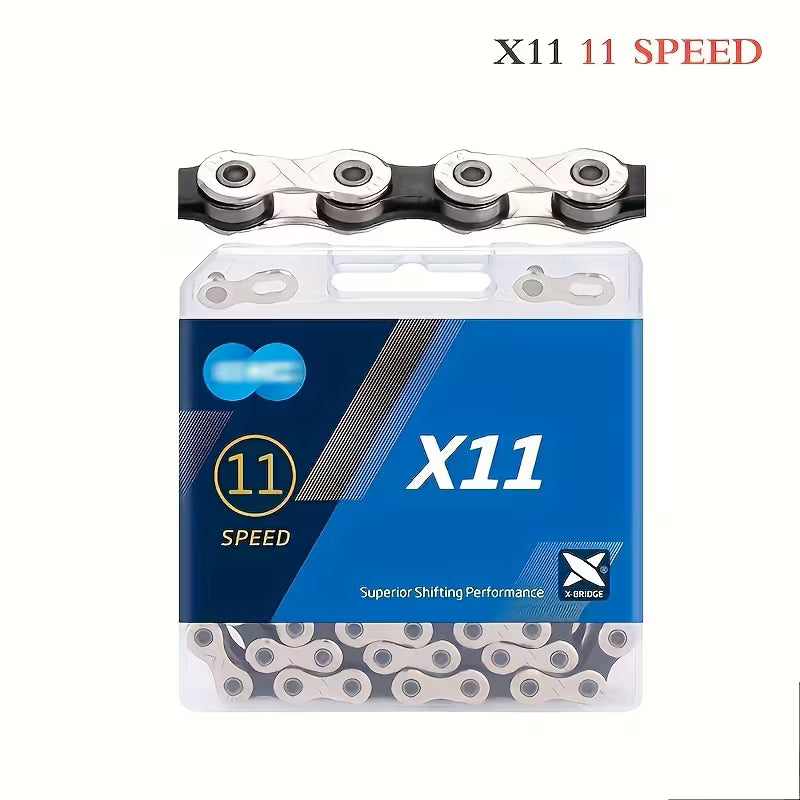 KMC, X11, Chain, 11sp., 118 Links, Nickel/Black