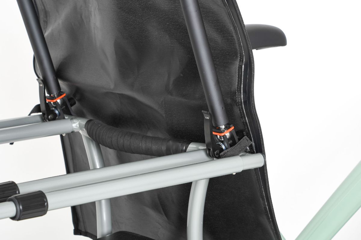 Yuba, Pop Top, Canopy for long tail - Mounting on adjustable monkey bars