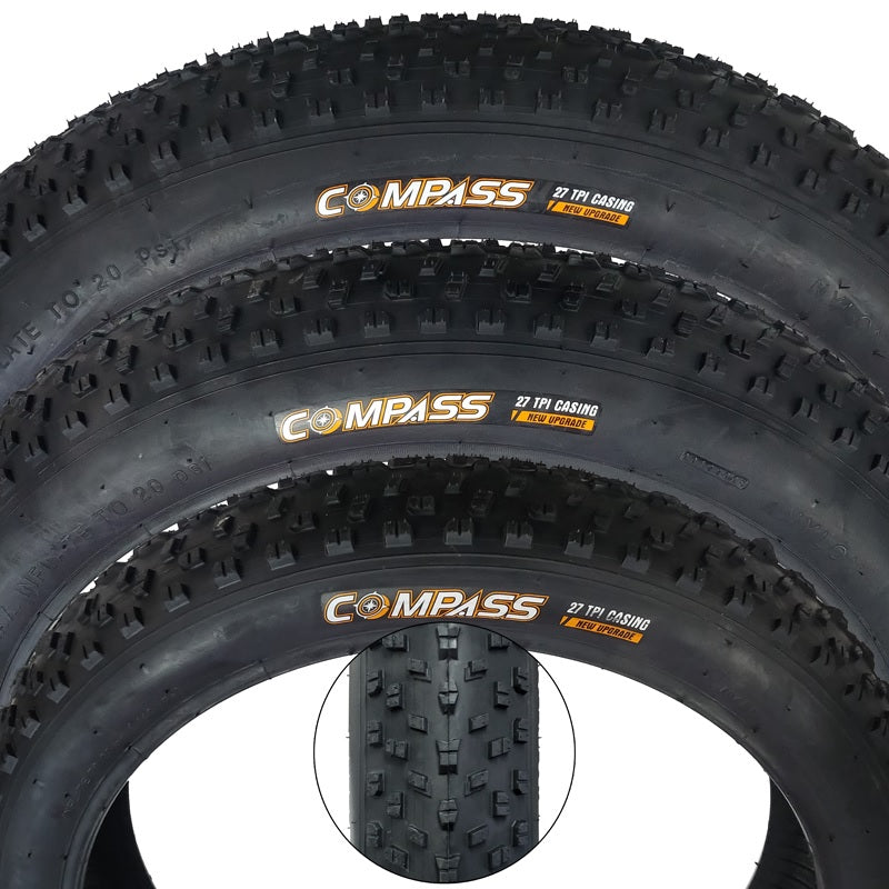 COMPASS TIRES 20", 24", 26" X 4.00