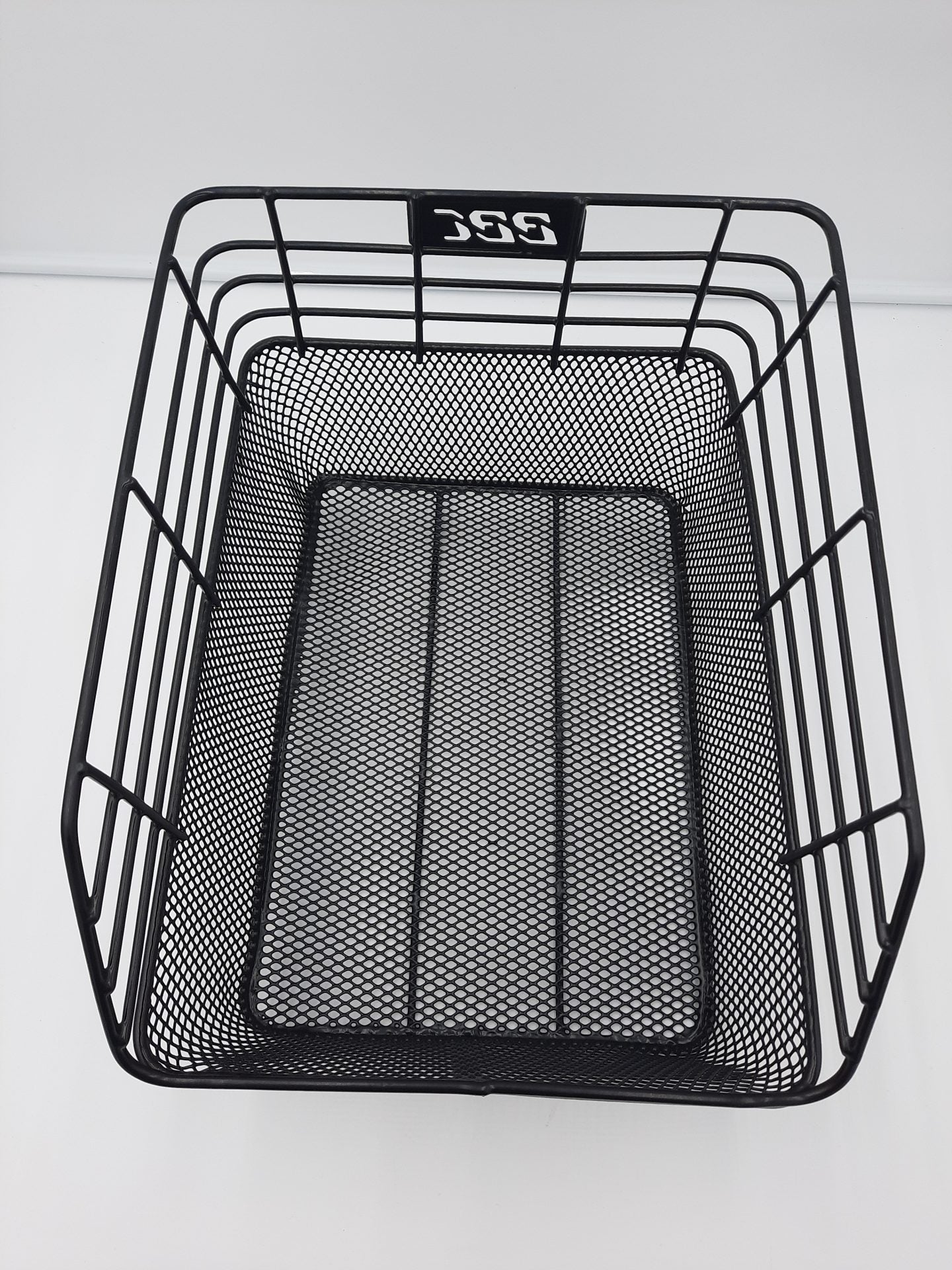 BBC Rear carrier Top Mount Basket - black steel mesh