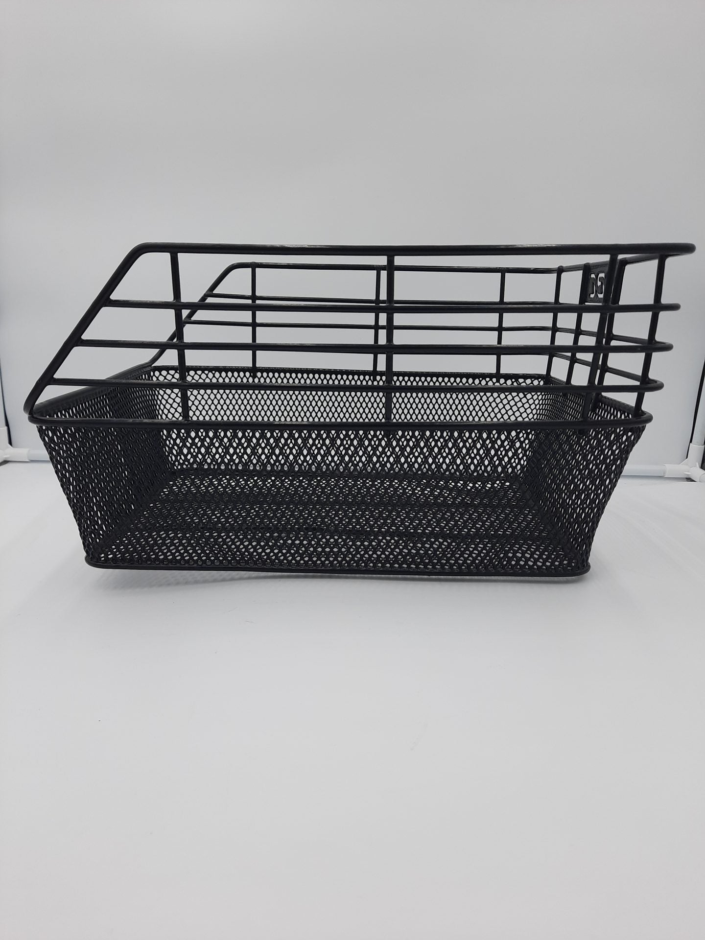 BBC Rear carrier Top Mount Basket - black steel mesh